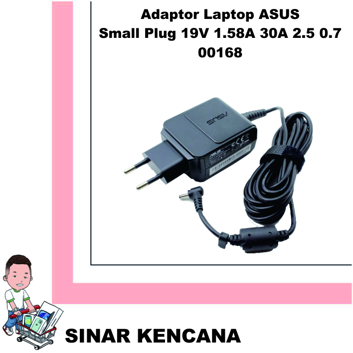 Adaptor Laptop ASUS Small Plug 19V 1.58A 30W 2.5*0.7