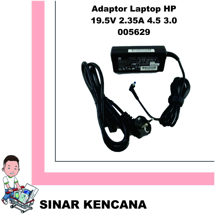 Adaptor HP 19.5V 2.35A 4.5 x 3.0