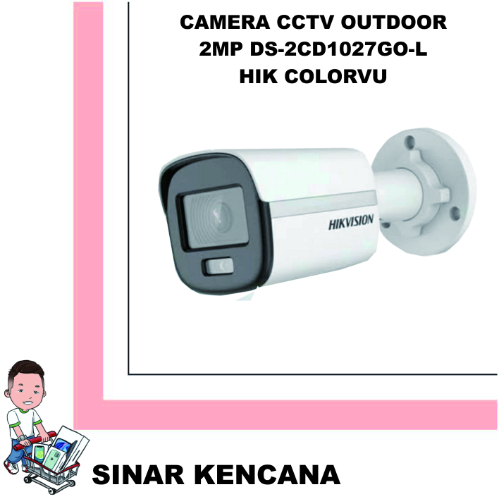 CAMERA CCTV OUTDOOR 2MP DS-2CD1027G0-L HIK COLORVU