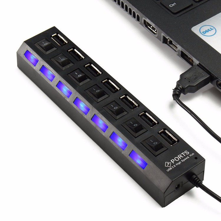 USB HUB HI-SPEED 2.0 7PORT