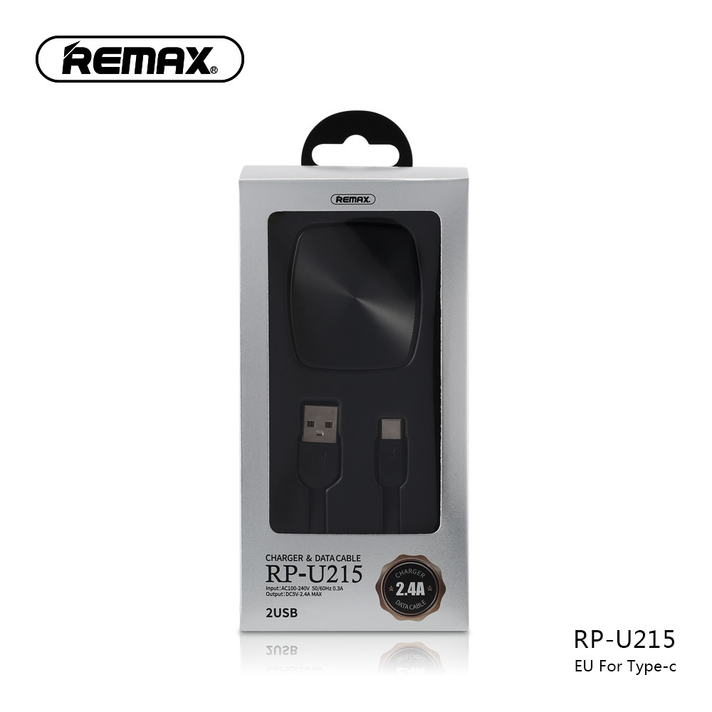 CHARGER REMAX 2USB TYPE-C 2.4A RP-U215A