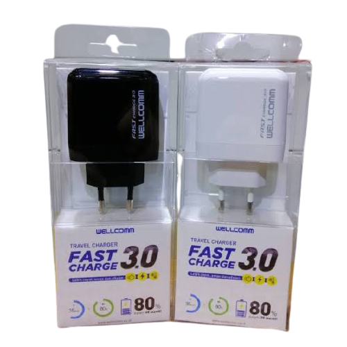 CHARGER WELLCOMM FAST CHARGING 3.0A MICRO
