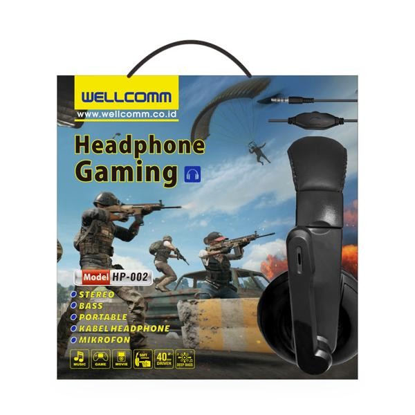 Headphone Gaming Wellcomm HP-002 Jack 3.5mm