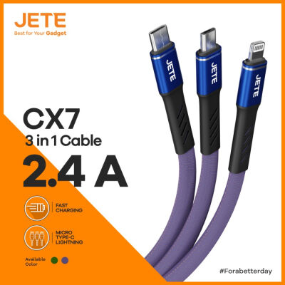Kabel Data JETE CX7 3IN1 FAST CHARGING