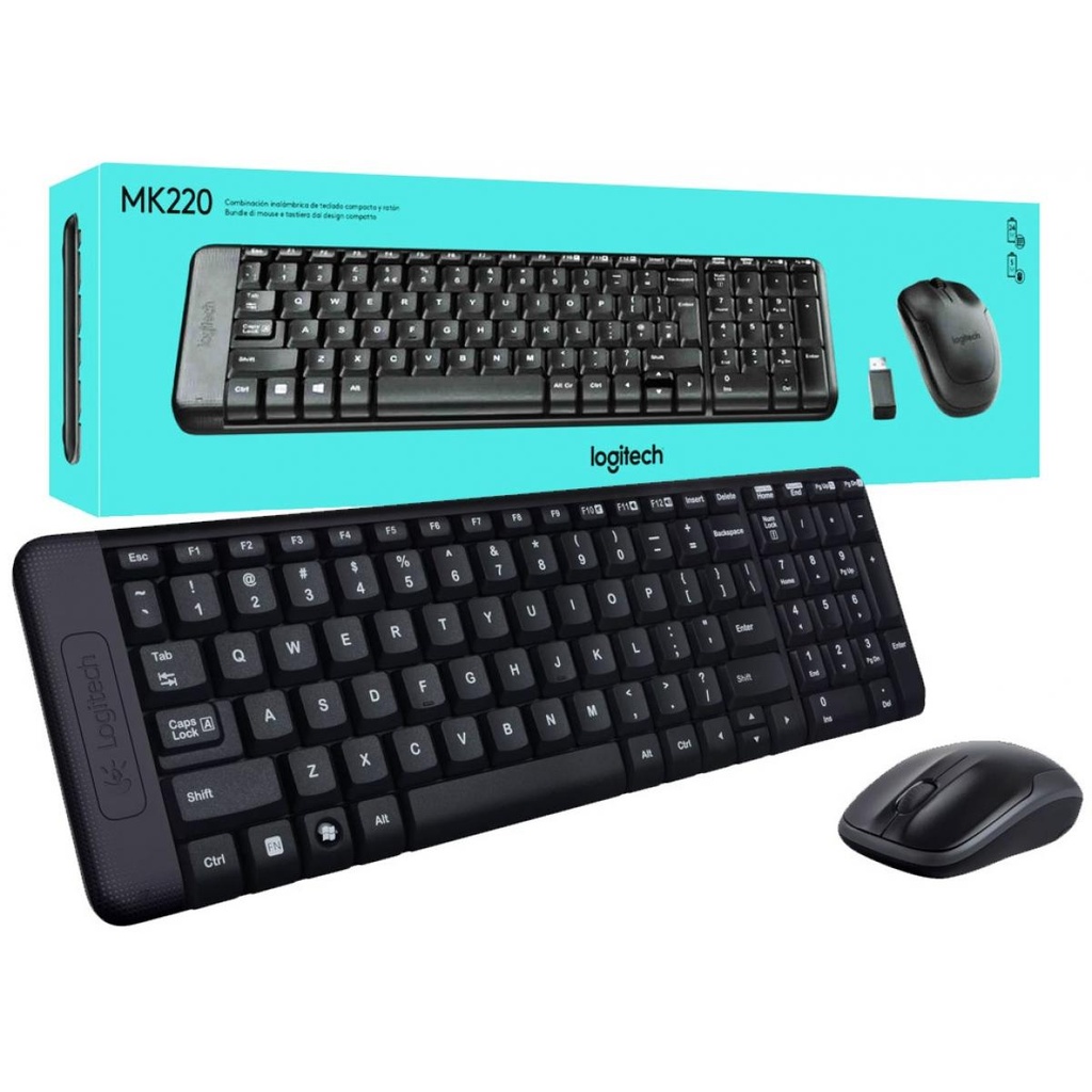 Mouse Keyboard Wireless Logitech MK-220