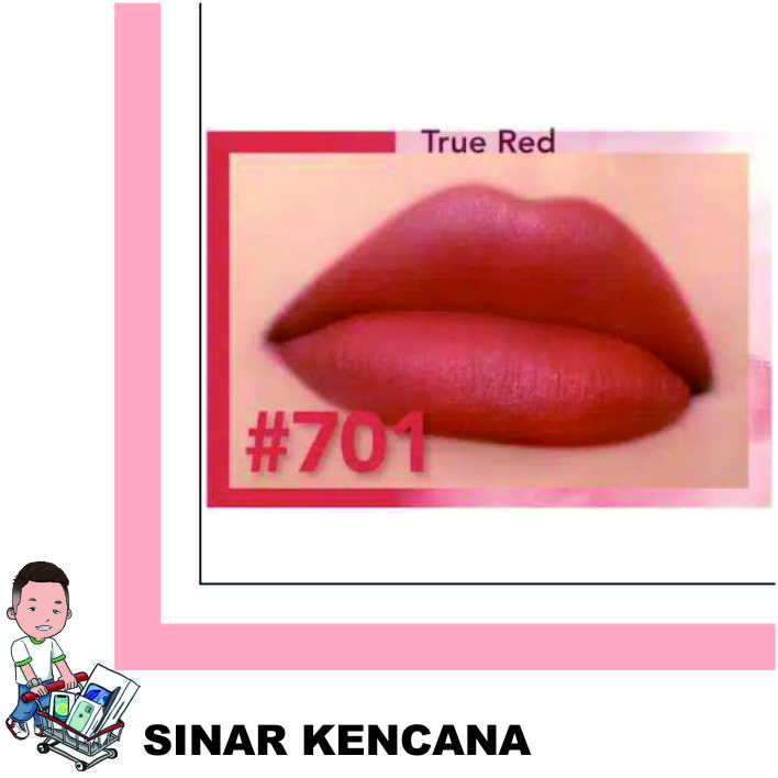 COLORLAND POWDER MOUSSE LIP STAIN 701 TRUE RED