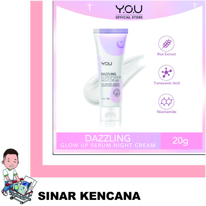 DAZZLING GLOW UP SERUM NIGHT CREAM 20g