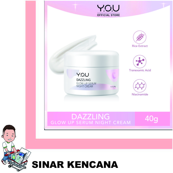 DAZZLING GLOW UP SERUM NIGHT CREAM 40g