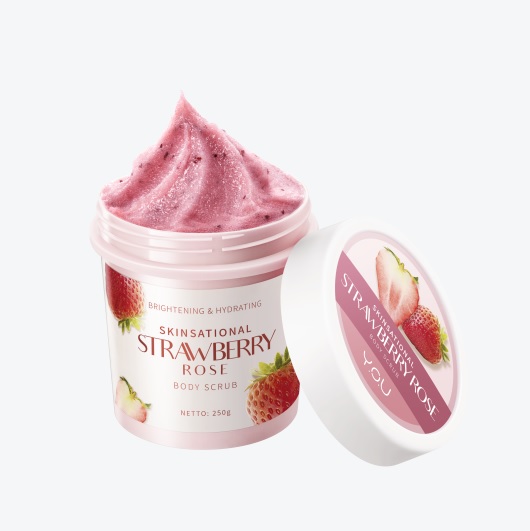 Y.O.U SKINSATIONAL STRAWBERRY ROSE BODY SCRUB