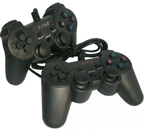 GAMEPAD DOUBLE GETAR HITAM