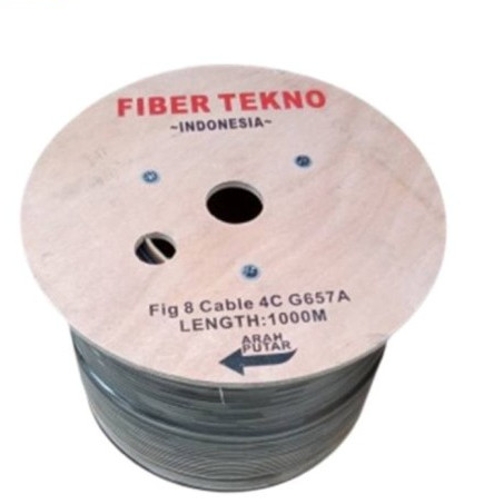 Kabel FO 4CORE FIG 8 1KM FIBER TEKNO