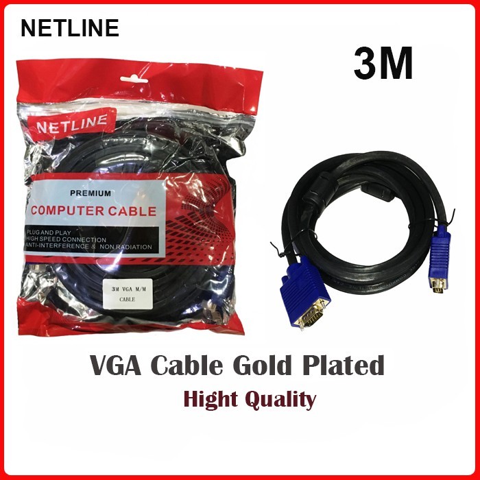 KABEL VGA 3M HQ NETLINE