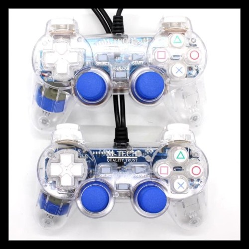Gamepad Double Getar Transparan MTECH
