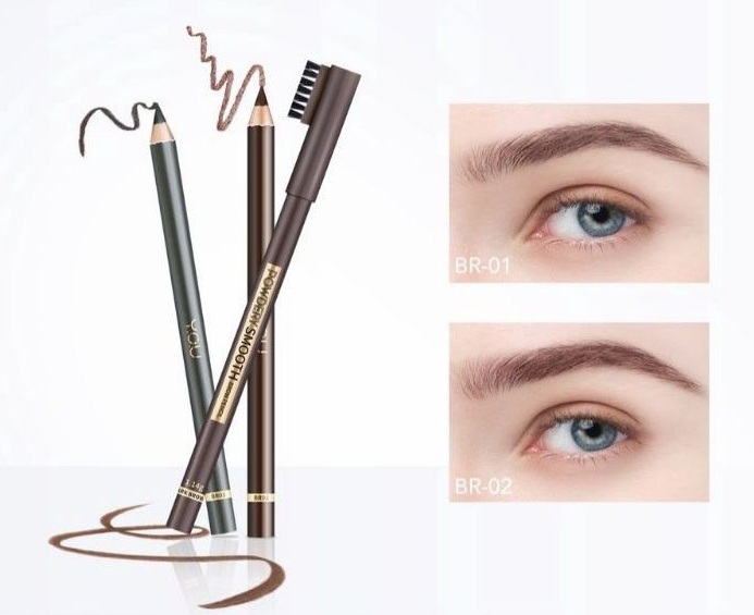 POWDERY SMOOTH BROW PENCIL BR01 DARK BROWN