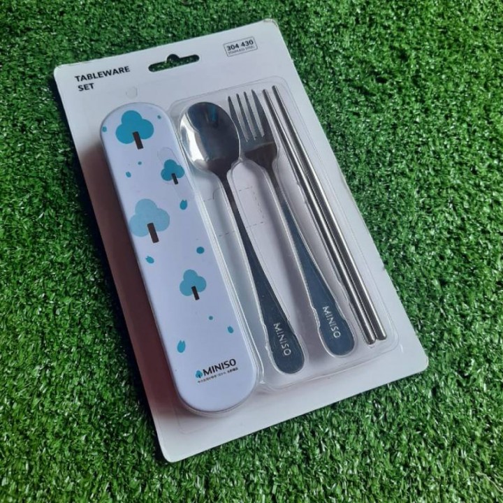 MINISO Tableware 2set (SENDOK SET)