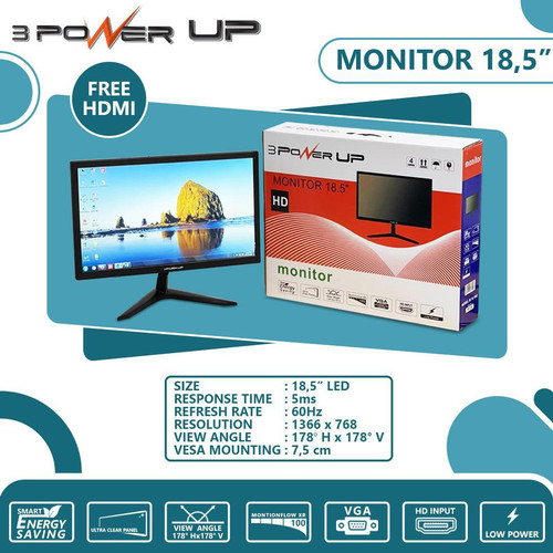 Monitor LED Power Up 18.5"