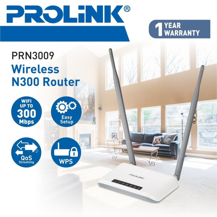 Router Prolink PRN3009 300Mbps 2.4GHz