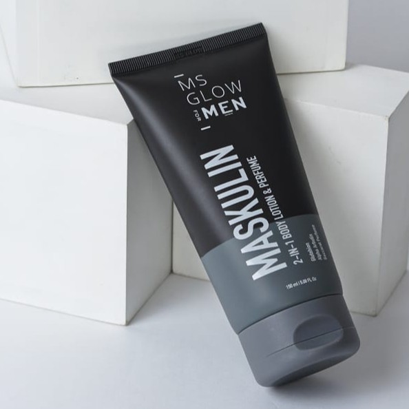 MS GLOW MEN MASKULIN 2IN1 BODY LOTION & PARFUME