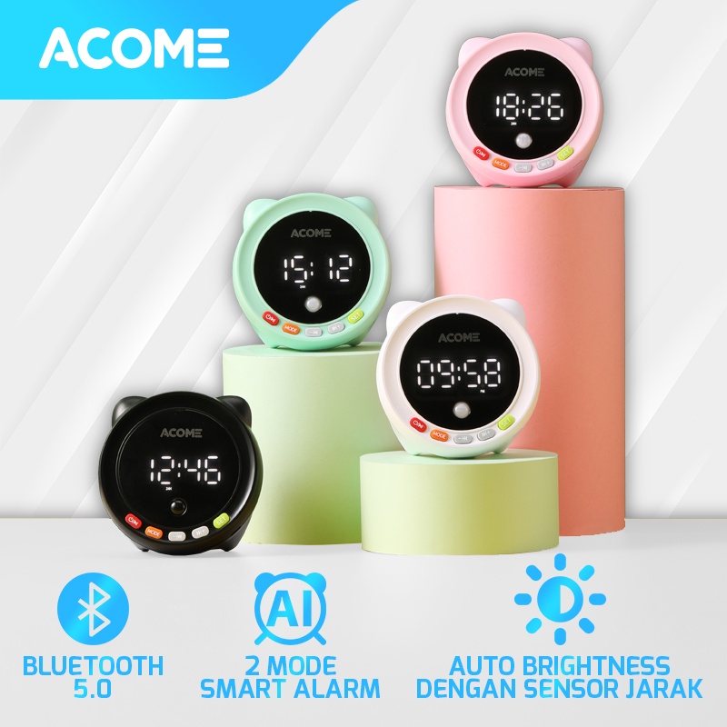 Speaker Bluetooth Alarm Clock ACOME A9