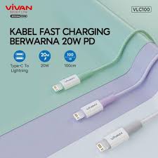 Kabel Data Type-C to Lightning VIVAN VLC100