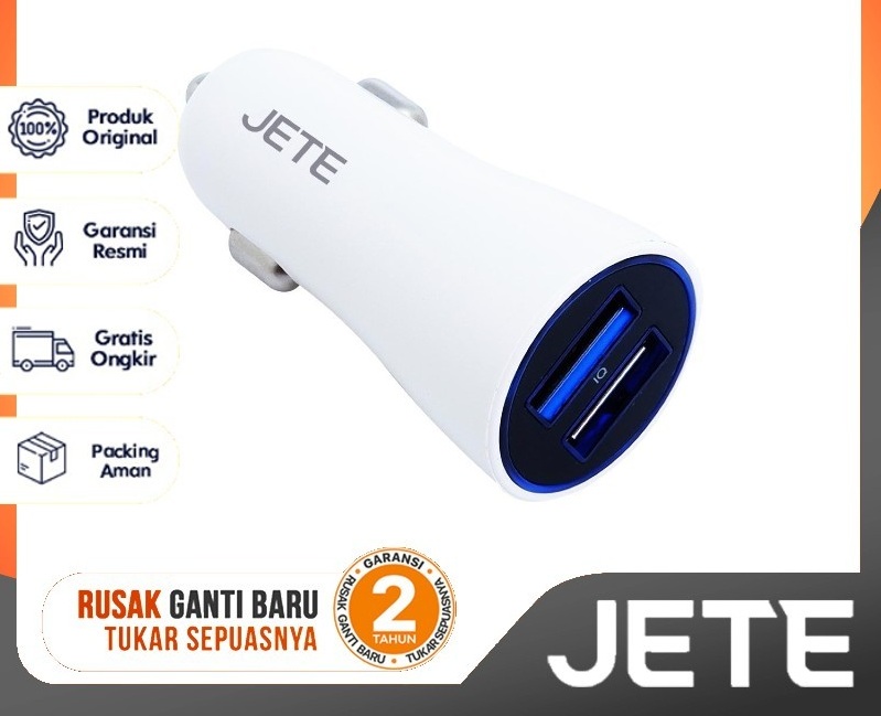 Car Charger JETE J2 Smart IQ 2,4A