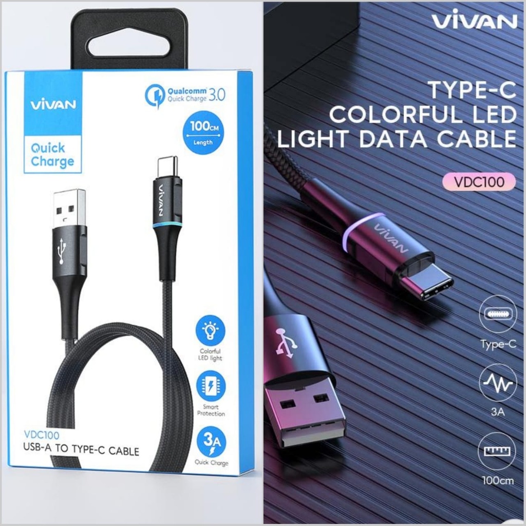Kabel Data Type-C VIVAN VDC100