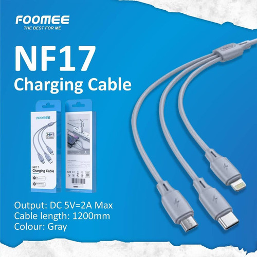 Kabel Data 3in1 FOOMEE NF17