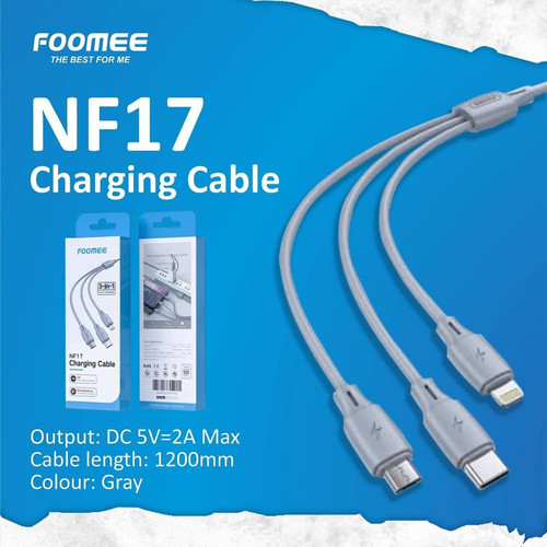 Kabel Data 3in1 FOOMEE NF17