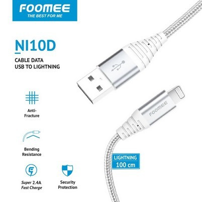 Kabel Data Lightning FOOMEE NI10D