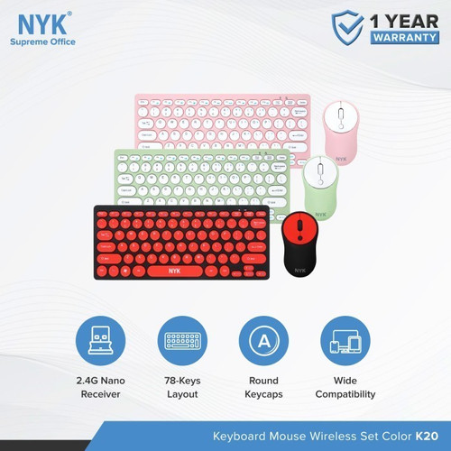 Mouse Keyboard Wireless NYK K20