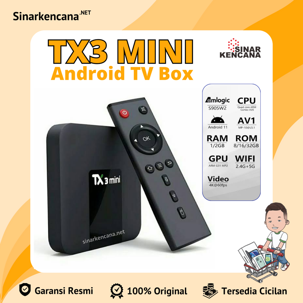 Android box Tx3mini 1+8gb