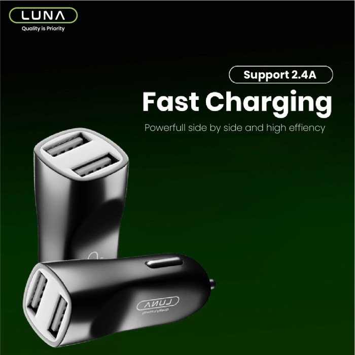 Car Charger LUNA R1B4 2.4A