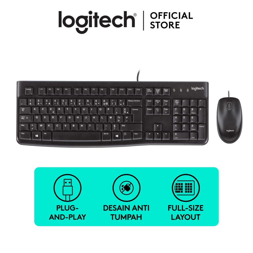 Mouse Keyboard Logitech MK120