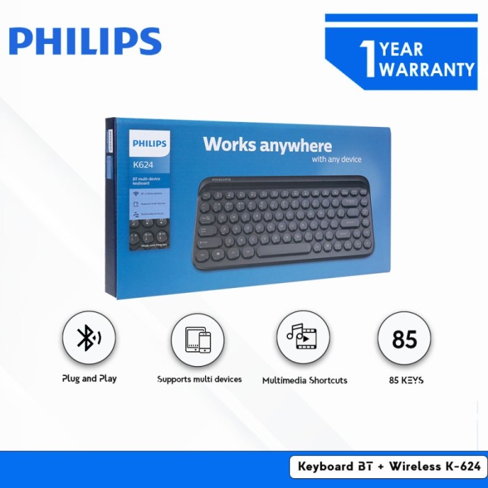Keyboard Wireless PHILIPS K624