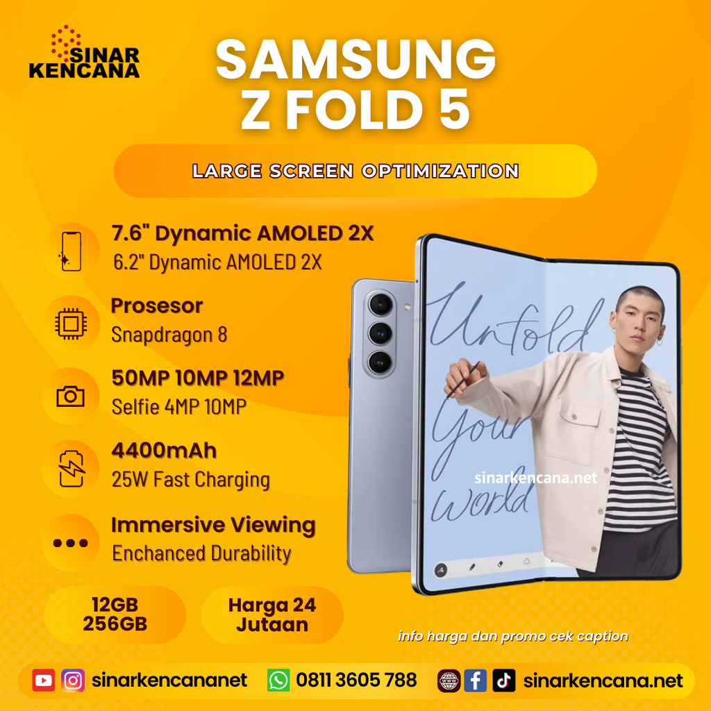 HP SAMSUNG GALAXY Z FOLD5 12/256