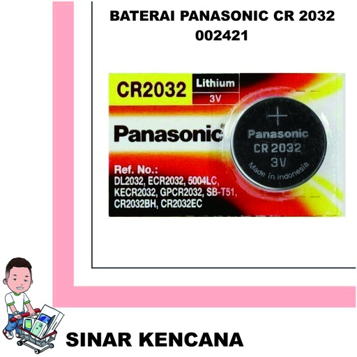 [002421] Baterai Panasonic CR-2032/5BN