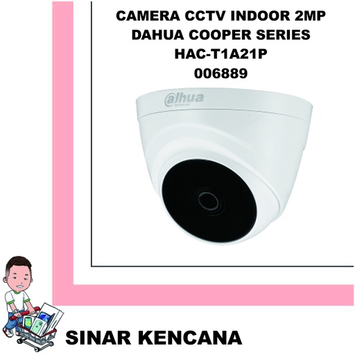 [006889] CAMERA CCTV Indoor 2MP Dahua COOPERSeries  HAC-T1A21P