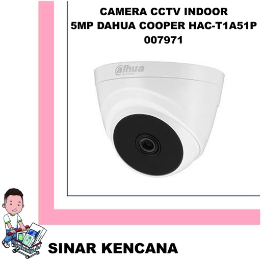 [007971] CAMERA CCTV Indoor 5MP Dahua COOPER HAC-T1A51P