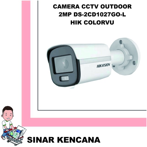 [100873] Camera CCTV OUTDOOR 2MP DS-2CD1027G0-L HIK COLORVU