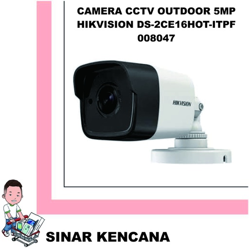 [008047] Camera CCTV Outdoor 5MP HIKVISION DS-2CE16H0T-ITPF