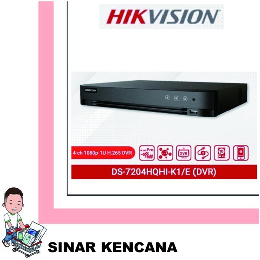 [100165] DVR 4 Channel 4MP DS-7204HQHI-K1 Hikvision