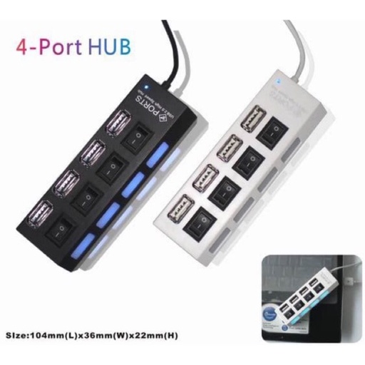 [003784] USB HUB 4 PORT + SAKLAR