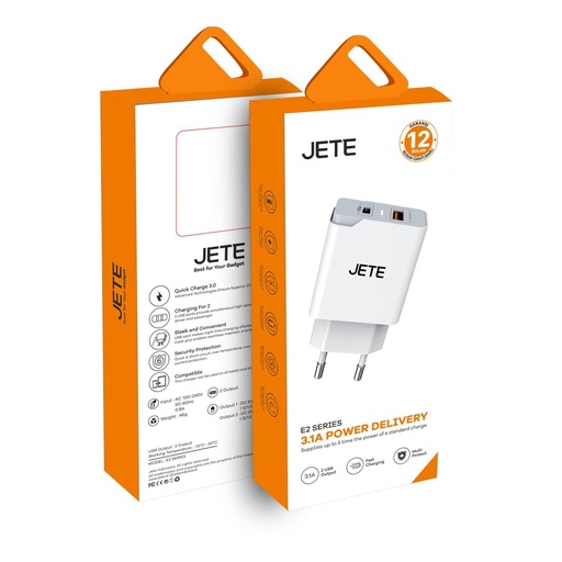 [008388] Kepala Charger Jete E2 Series 3.1A