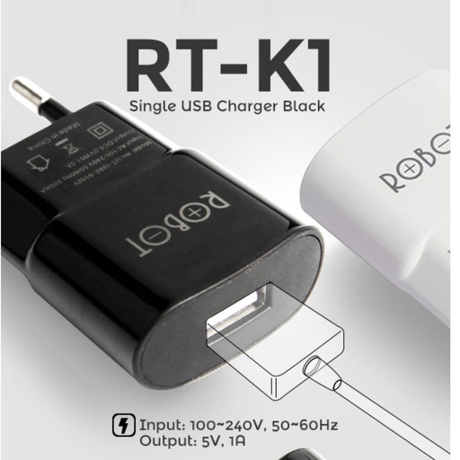 [005065] Kepala Charger Robot RT-K1 Black