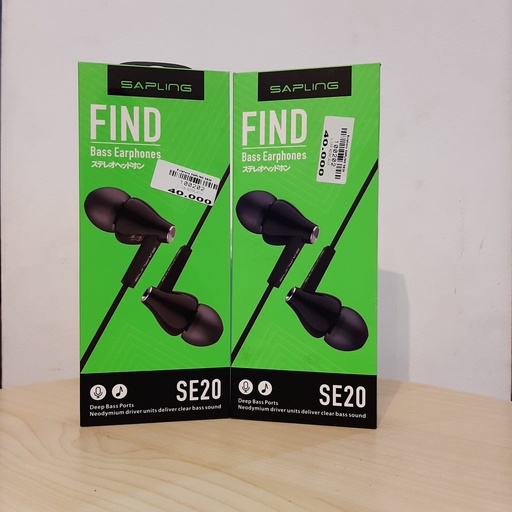 [100202] Earphone SAPLING SE20