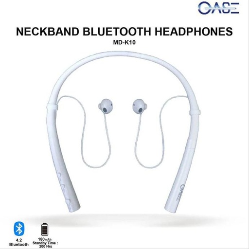 [006819] HEADPHONE OASE Bluetooth Neckband MD-K10