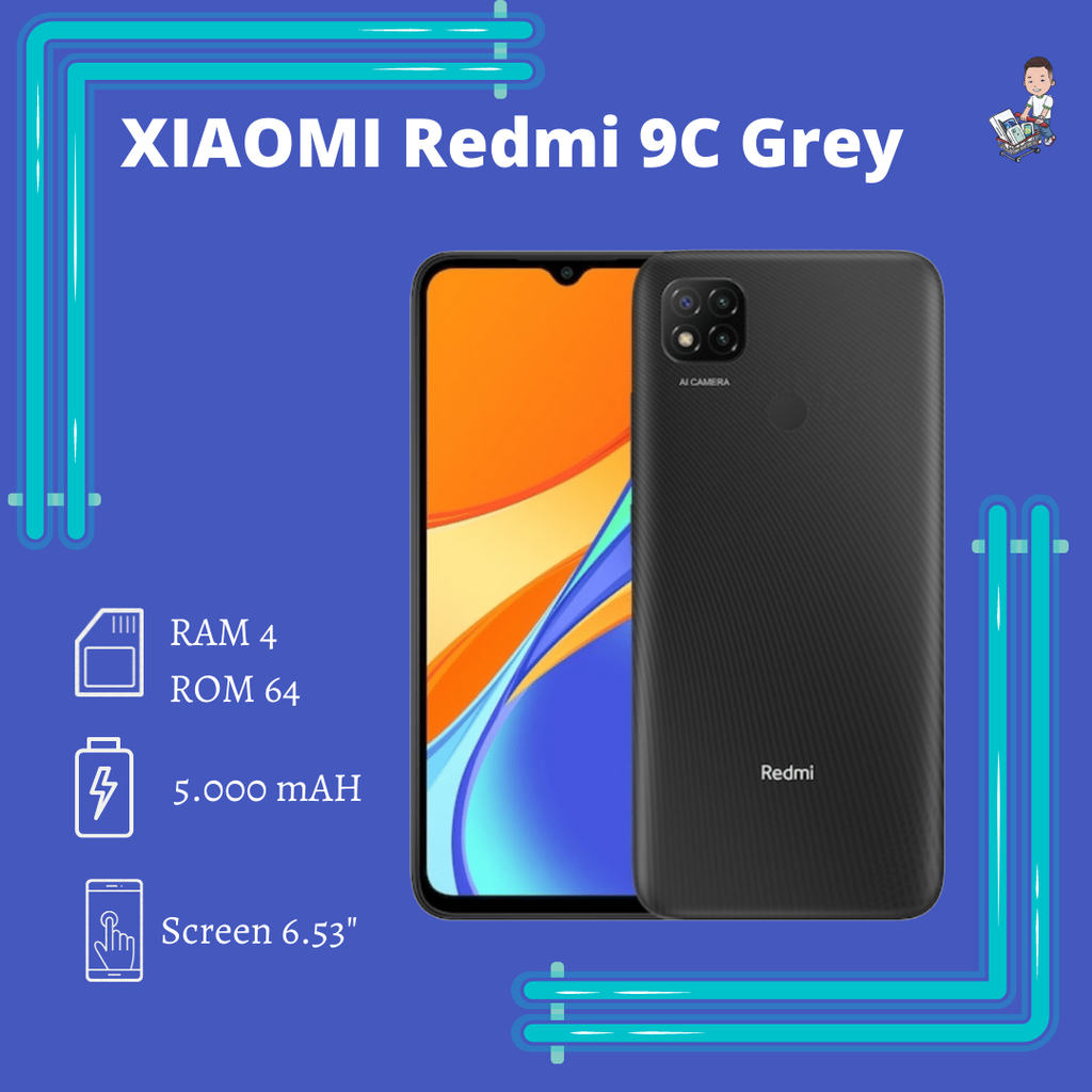 HP XIAOMI REDMI 9C 4/64 MIDNIGHT GREY