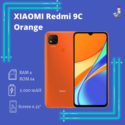 [100144] HP XIAOMI REDMI 9C 4/64 SUNRICE ORANGE