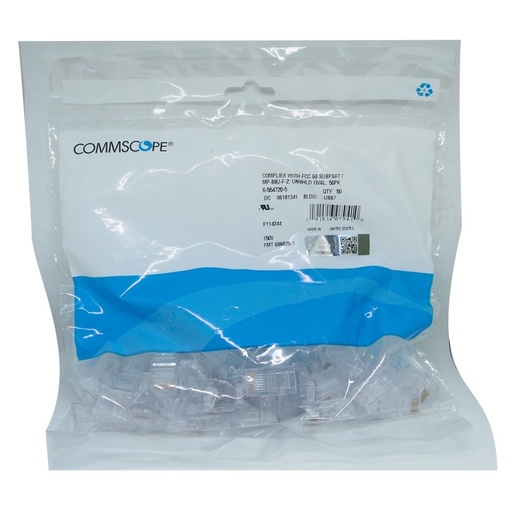 [002586] RJ45 Connector Ori Amp Commscope