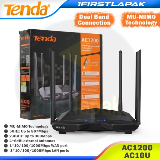 [008475] ROUTER TENDA AC10U